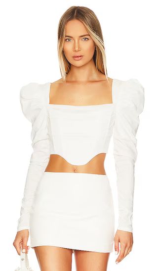Mona Top in White | Revolve Clothing (Global)