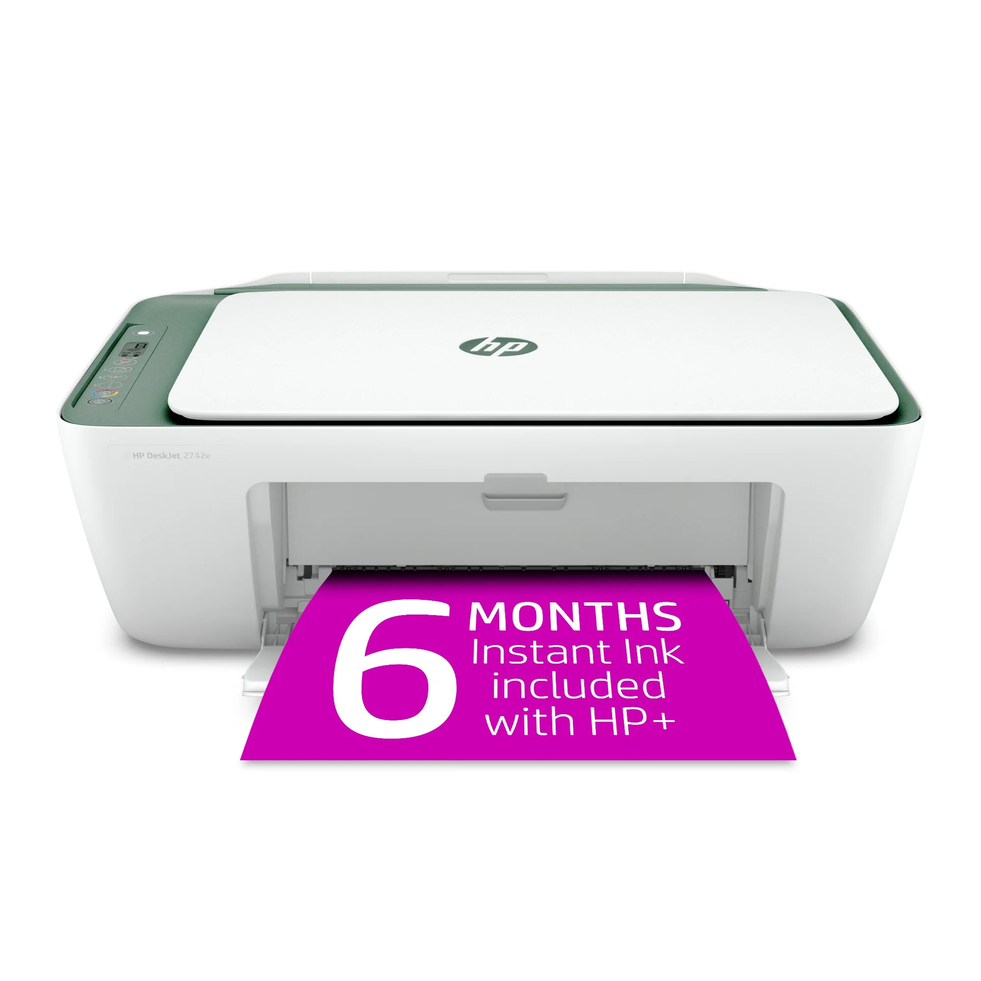 HP DeskJet 2742e Wireless Color All-in-One Inkjet Printer (Green Matcha) with 6 months Instant In... | Walmart (US)