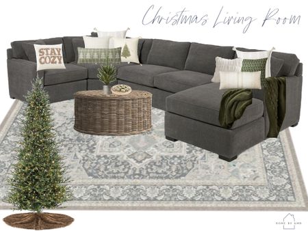 Christmas living room design and decor #christmasdecor #holidaydecor #targetstyle #ruggable 

#LTKSeasonal #LTKHoliday #LTKhome