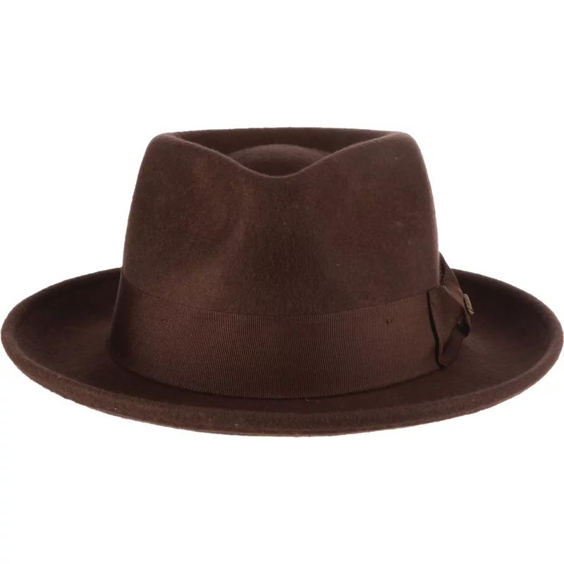 Scala Men's Wool Fedora Hat Brown, Large - Men's Hunting/Fishing Headwear at Academy Sports | Academy Sports + Outdoors