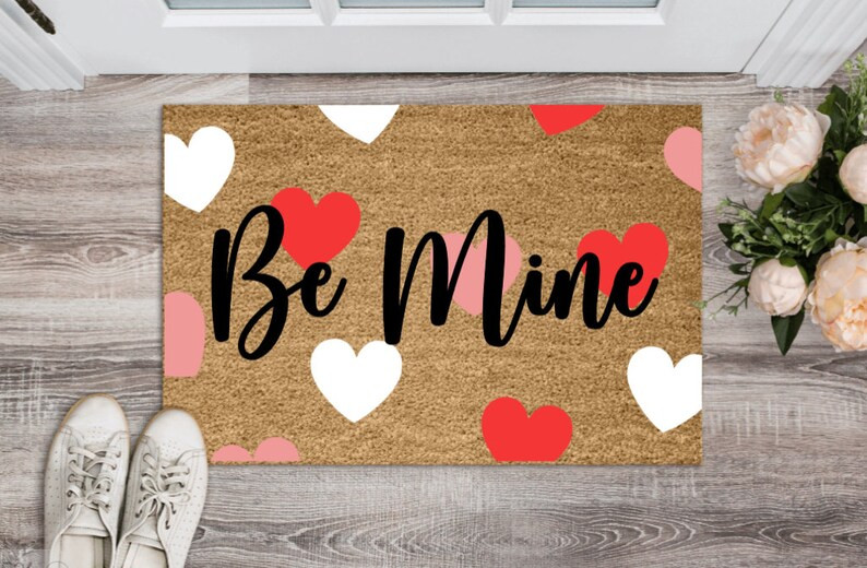 Sweetheart Valentine's Day Door Mat Custom Welcome Mat | Etsy | Etsy (US)
