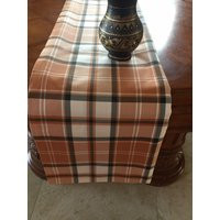 Autumn Fall Plaid Check Lined Table Runner 43x13, 72x13, 90x13, Table Topper, Tablemat | Etsy (US)