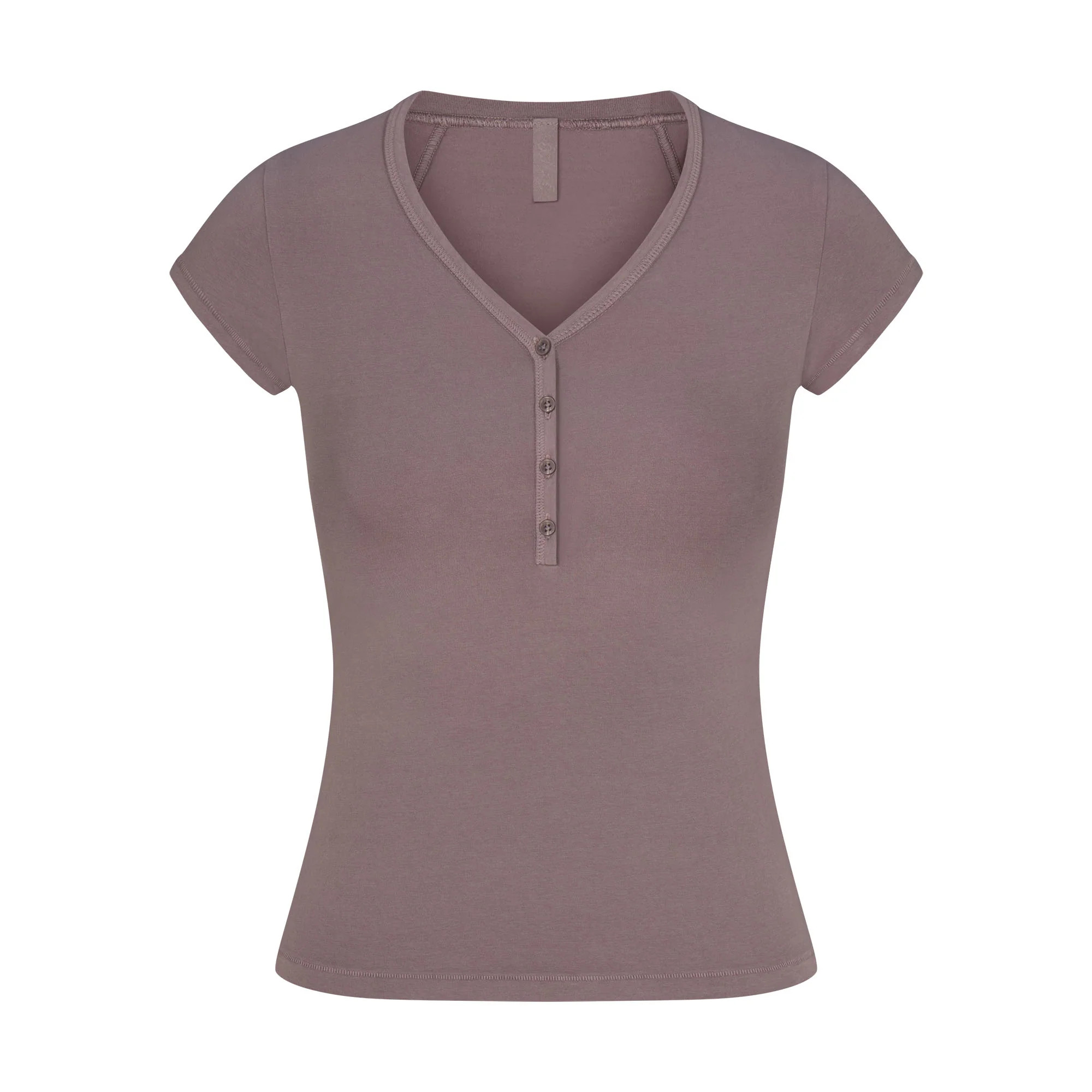 NEW VINTAGE HENLEY T-SHIRT | ZINC | SKIMS (US)