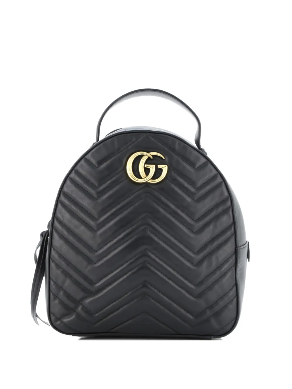 Gucci Pre-Owned GG Marmont Matelasse Leather Small Backpack | Black | FARFETCH UK | Farfetch Global