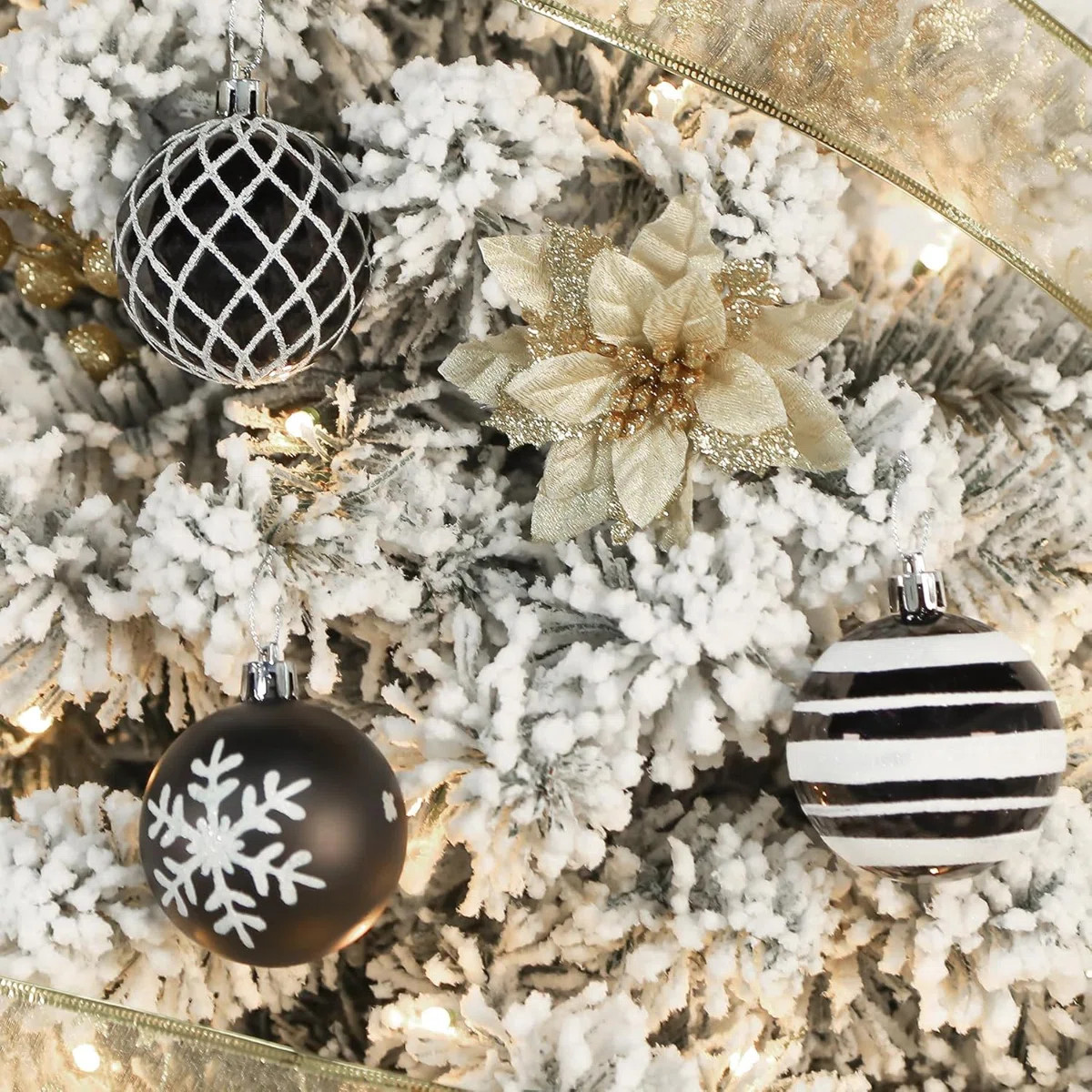 The Holiday Aisle® 30Ct 2.36 Inch Christmas Tree Balls Ornaments, Colored Shatterproof Plastic D... | Wayfair North America