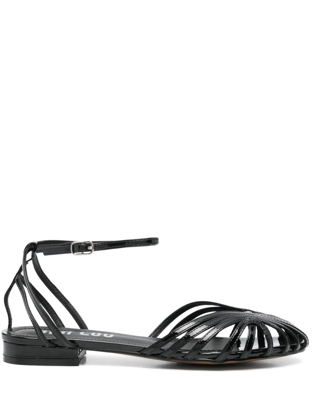 Bibi Lou strappy ballet flats - Black | Farfetch Global