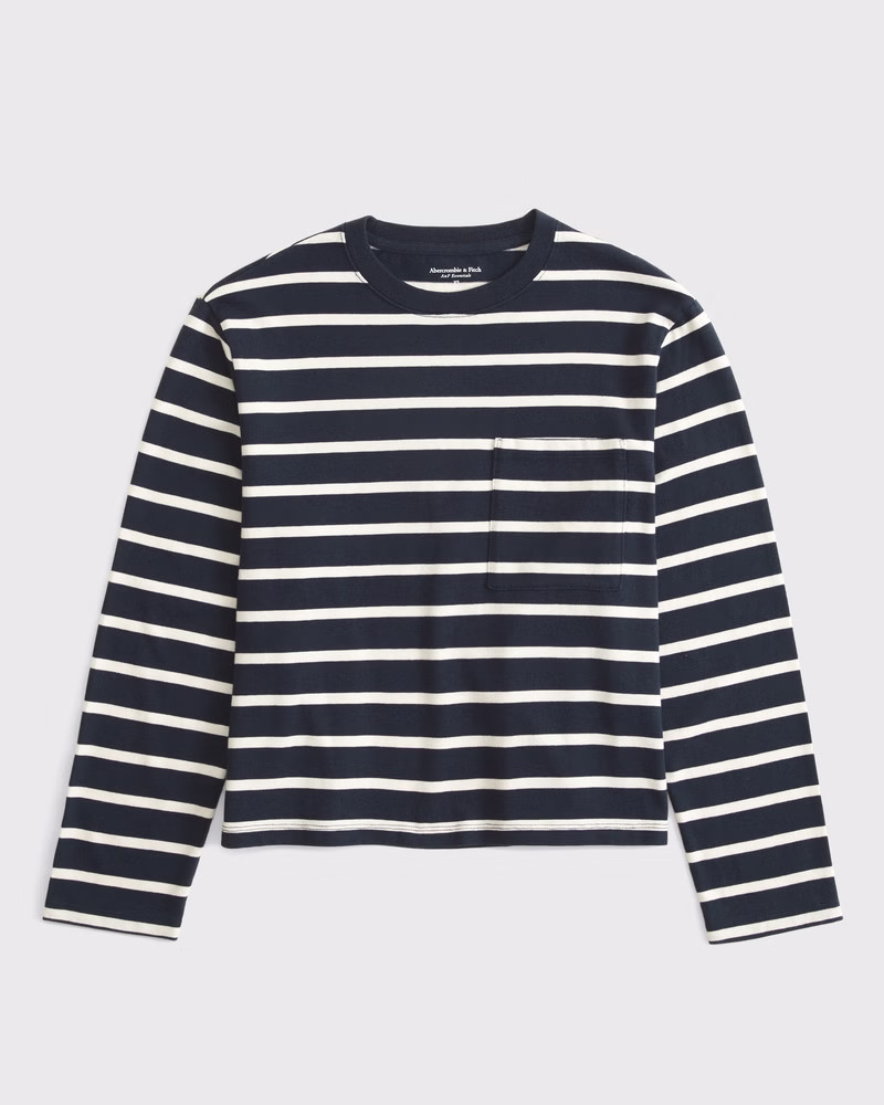 Long-Sleeve Jersey Easy Tee | Abercrombie & Fitch (US)