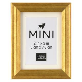 Gold Mini Frame by Studio Decor® in Gold/Antique Gold | 2" x 3" | Michaels® | Michaels Stores