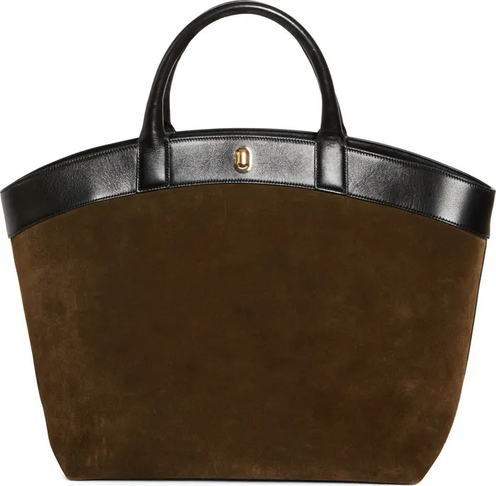 Large Tondo Suede & Leather Tote | Nordstrom
