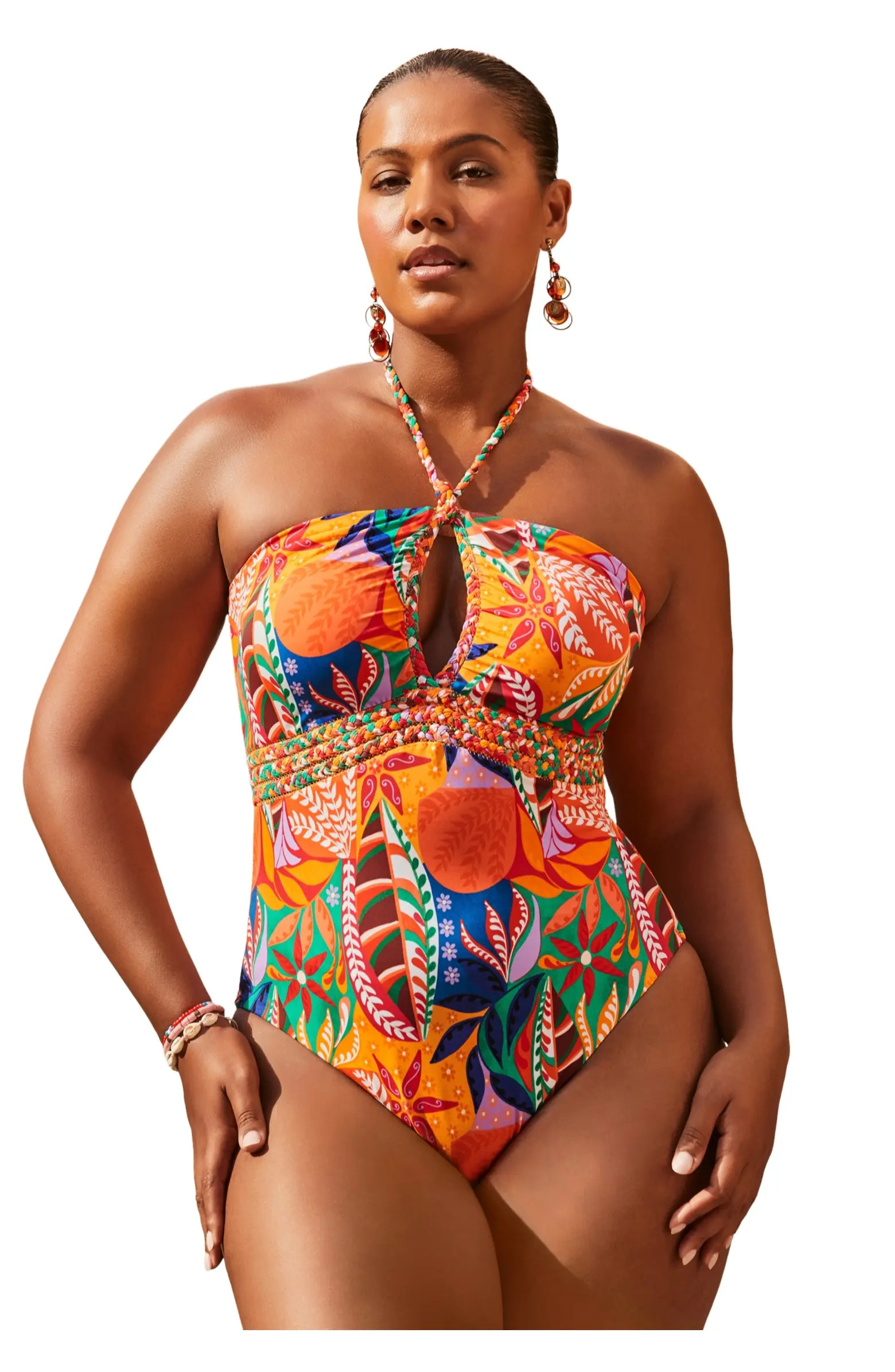 Braided Bandeau One Piece Swimsuit | Nordstrom