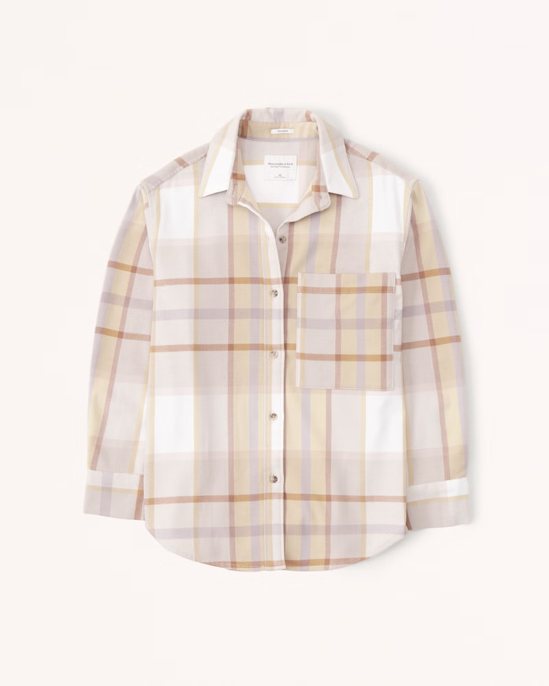 Oversized Flannel Shirt Jacket | Abercrombie & Fitch (US)