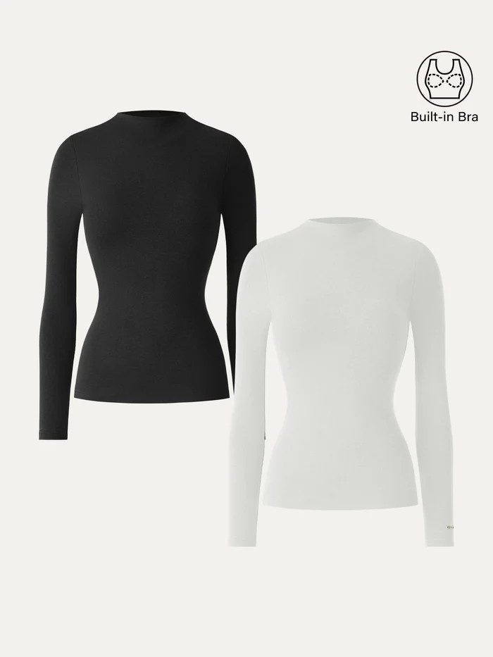 LiteWarm Mockneck Long Sleeve Brami | OGLmove