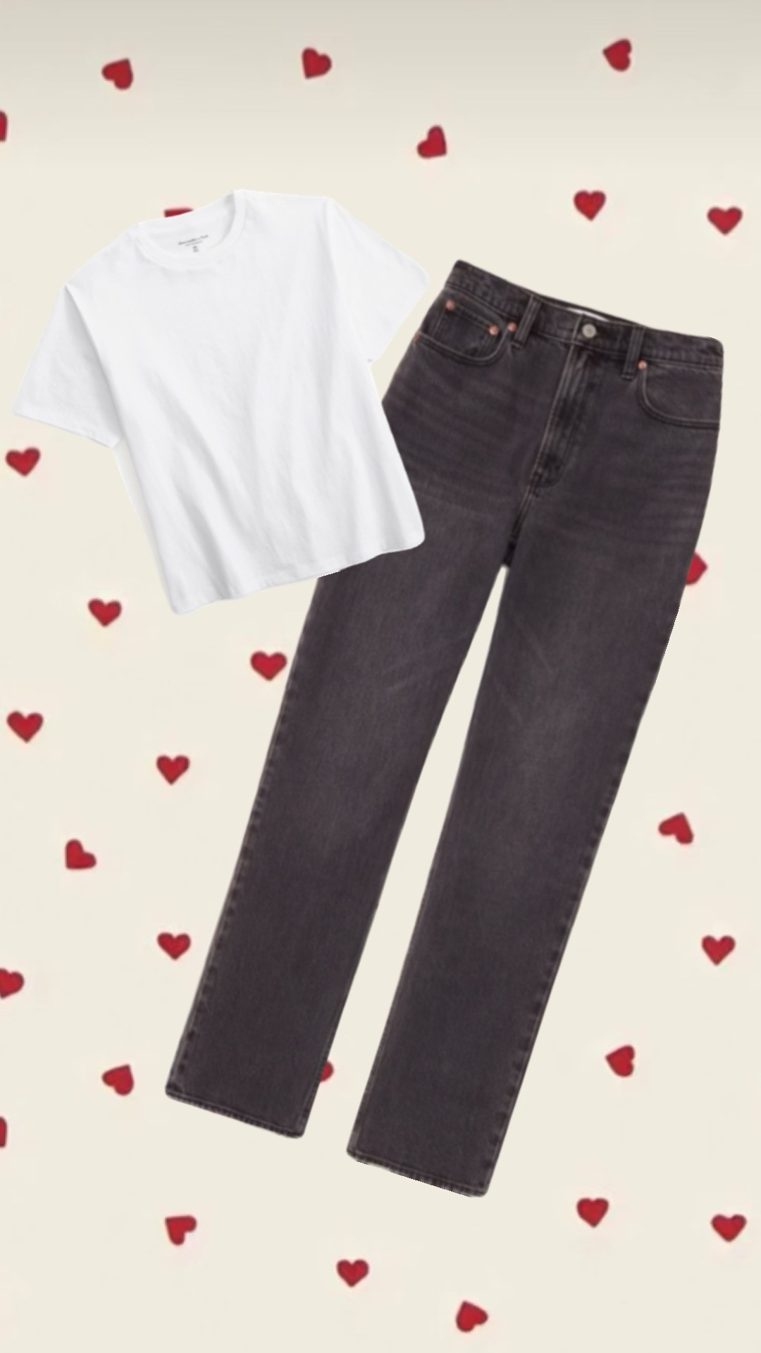 All Abercrombie of course for a jean & white tee moment this spring! 
