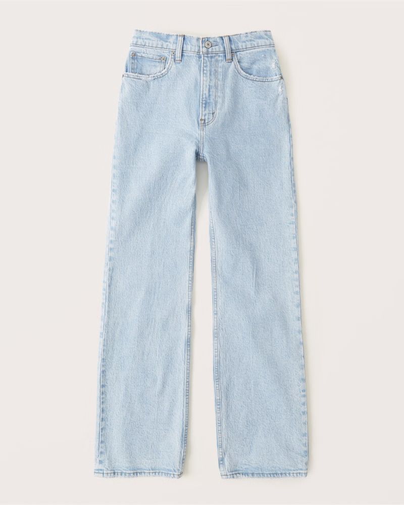 Abercrombie & Fitch Women's High Rise 90s Relaxed Jean in Light - Size 25XT | Abercrombie & Fitch (US)