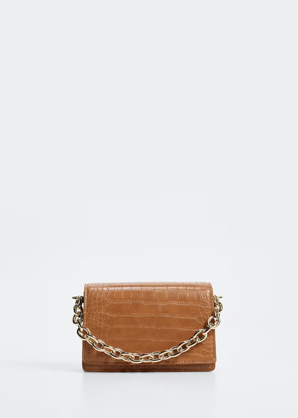 Croc-effect cross body bag | MANGO (US)