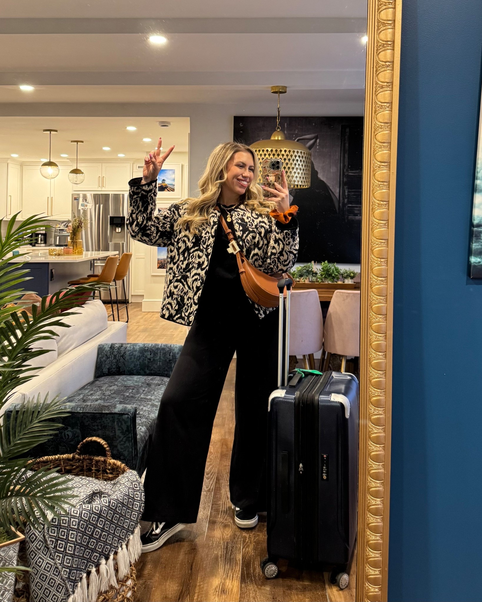 Travel outfit, Zara jacket, checked medium suitcase 

#LTKStyleTip #LTKMidsize #LTKTravel