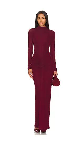 Scorpio Dress in Oxblood | Burgundy Dress | Fall Maxi Dress | Long Sleeve Fall Dress | Revolve Clothing (Global)