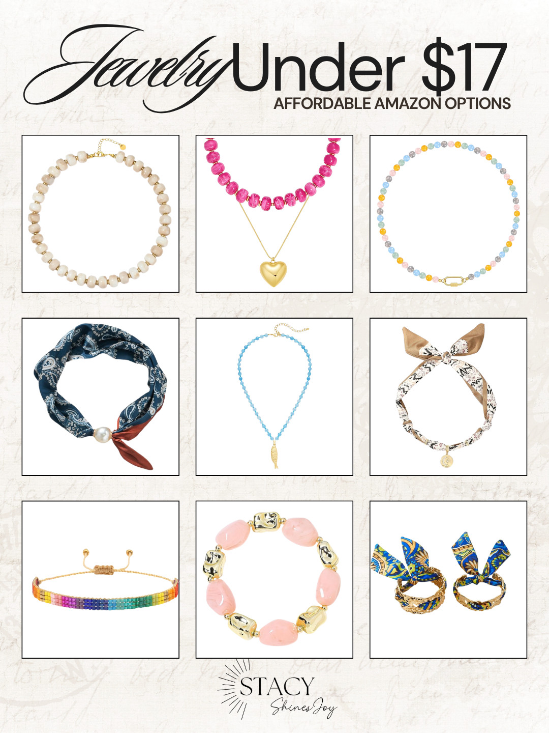 Affordable jewelry finds under $17! Perfect for beach trips or daily wear. #JewelryUnder17 #SummerJewelry 

 #LTKootd #LTKSeasonal #LTKOver40