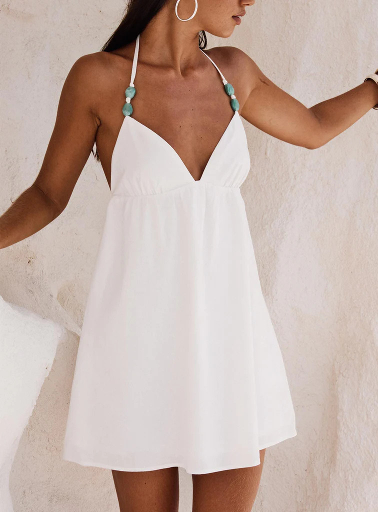 Melanea Mini Dress White | Princess Polly US