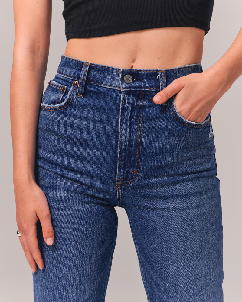 Women's Ultra High Rise 90s Straight Jean | Women's Bottoms | Abercrombie.com | Abercrombie & Fitch (US)