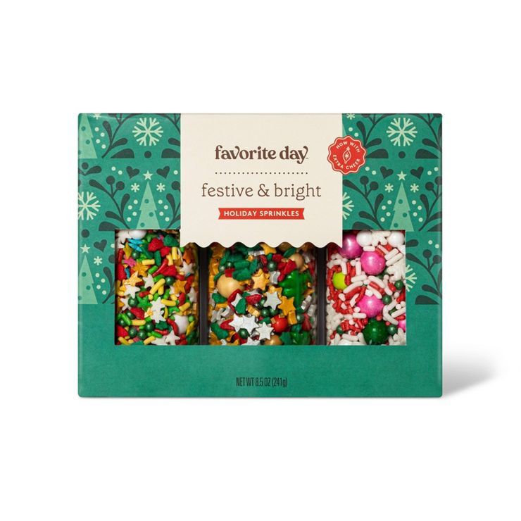 Festive and Bright Holiday Sprinkles - 3pk - Favorite Day™ | Target