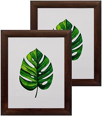 Rustic Wood Picture Frames 8x10 - Pack of 2 – Farmhouse Tabletop or Wall Mount Display with Glass, D | Amazon (US)