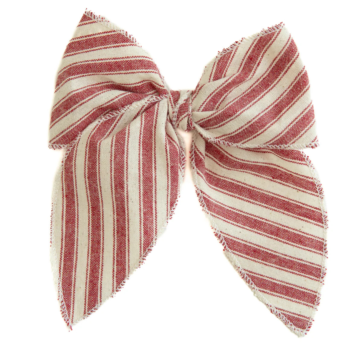 Cardinal Stripe - Darling Hair Bow by Boon Ties | Boon Ties