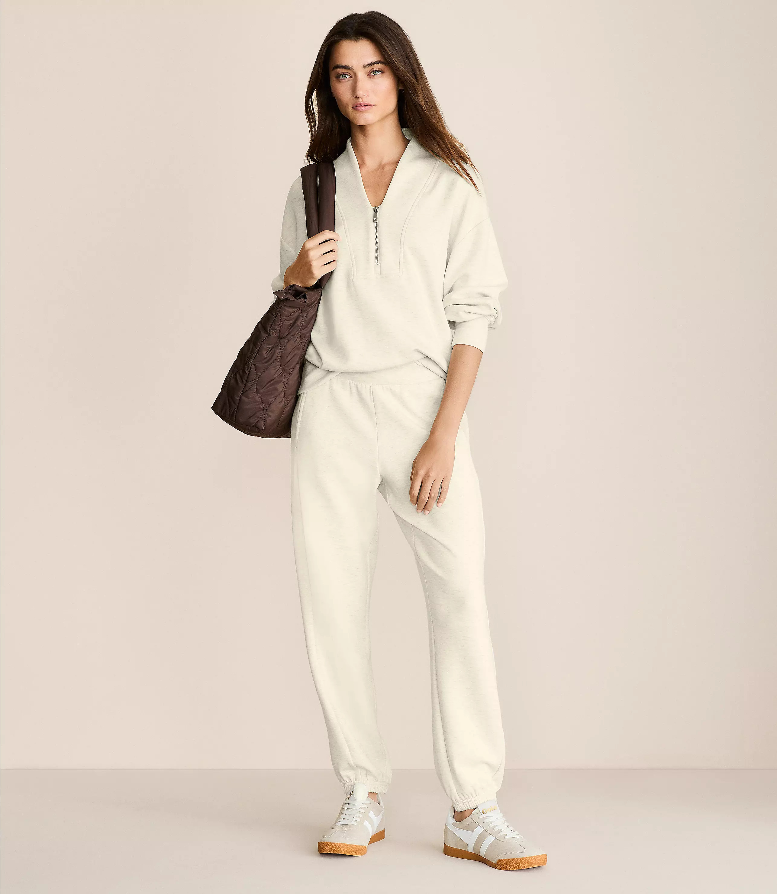 Lou & Grey Heathered Scubasoft Joggers | LOFT