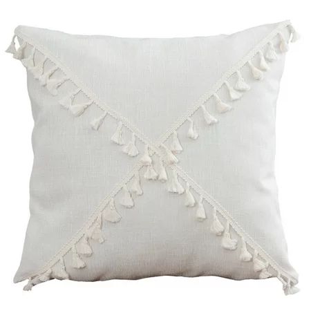 Pillow Cover Cute Cotton 45*45cm RoomHome Decoration Tassel Pillowcase | Walmart (US)