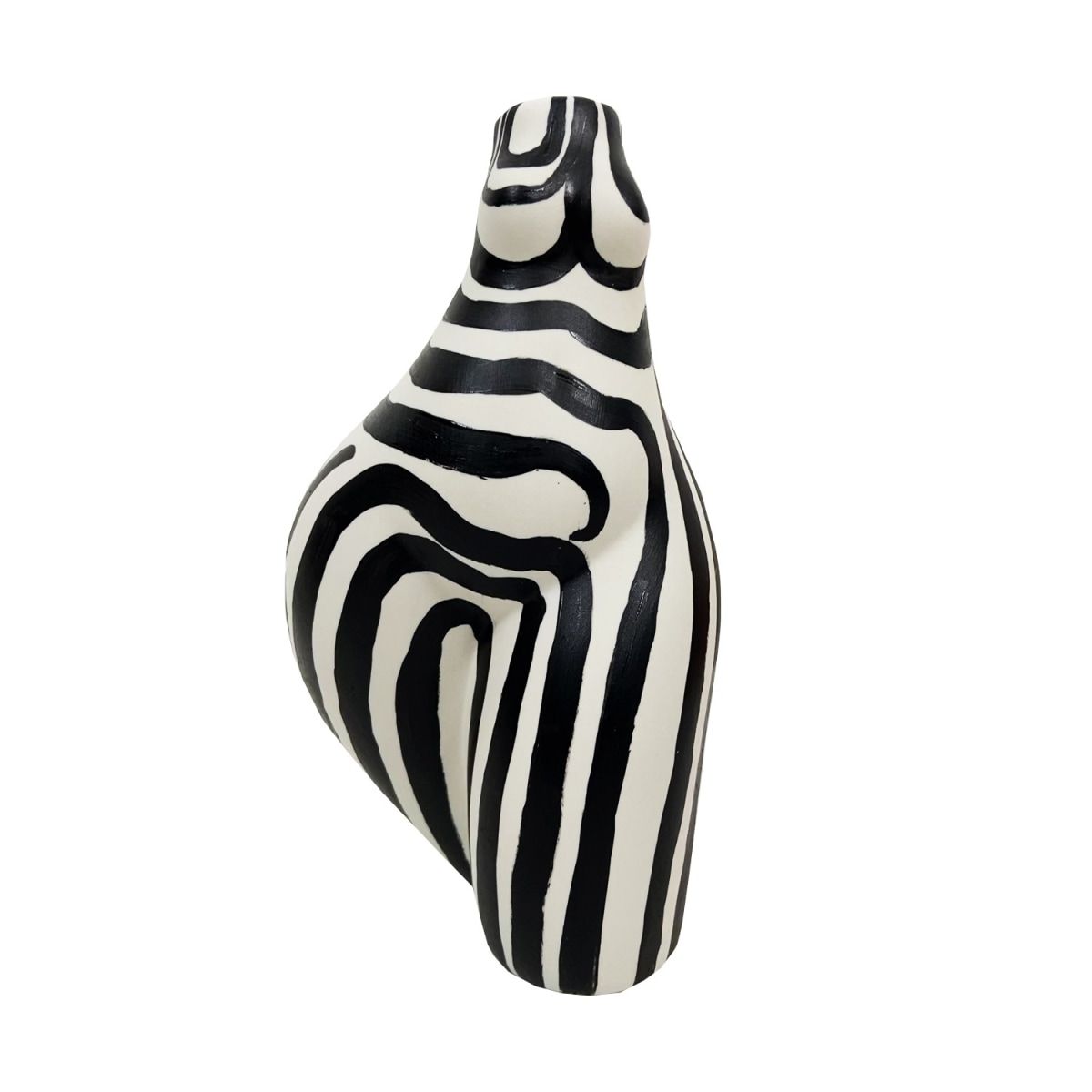 Zebra Stripe Womens Body Vase | Wolf & Badger (US)