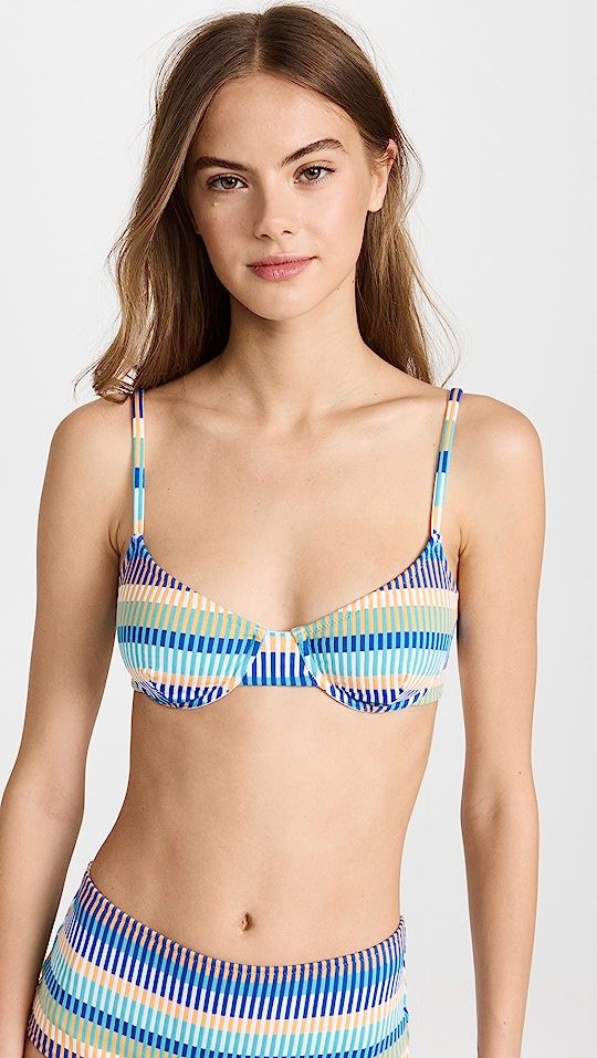 The Ginger Technicolor Mosaic Bikini Top | Shopbop