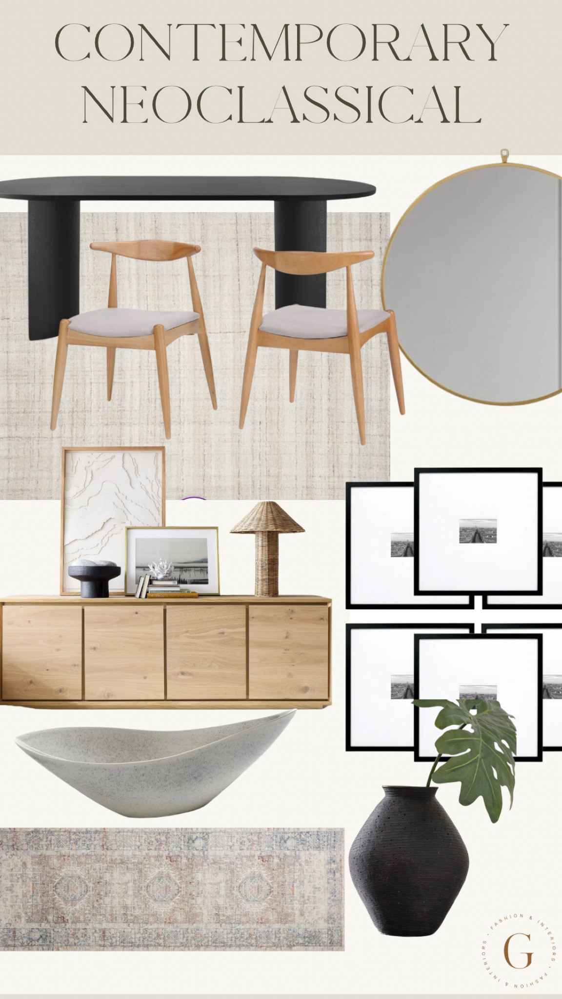 Contemporary neoclassical dining 

#LTKHome