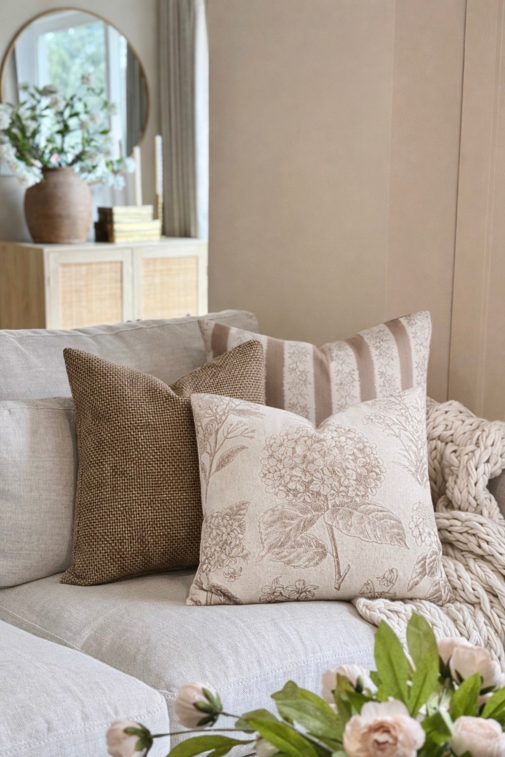 Amazon Budget-Friendly Neutral Pillow Covers That Look Designer

Follow @farmtotablecreations on Instagram for more home finds and styling ideas 🤍

This is one of my favorite pillow combinations because it looks so elevated but is actually super budget-friendly. A textured woven pillow anchors the look, the subtle stripe adds structure, and the botanical print softens everything and ties it all together. It’s the easiest way to refresh your sofa without buying all new decor—and most of these styles are under $30 on Amazon.

#pillowcovers #pillows #neutraldecor #livingroomdecor #amazonhome

pillow covers | neutral pillows | couch styling | living room pillows | botanical pillow | striped pillow | woven pillow | budget home decor | amazon home finds | pillow styling | throw pillows | neutral living room | affordable decor | home styling ideas | couch decor | layered pillows | designer look for less | living room update | soft neutrals | home decor finds | decorative pillows | modern classic decor | cozy home | neutral tones | budget friendly decor

#LTKSaleAlert #LTKHome