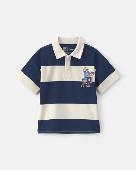 Toddler Boy Paw Patrol® Striped Polo Shirt - Navy Blue/Cream | Carter's | Carter's Inc