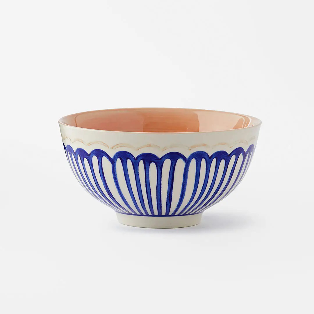 Tondo Breakfast Bowl - Blue/White | Bed Bath N' Table