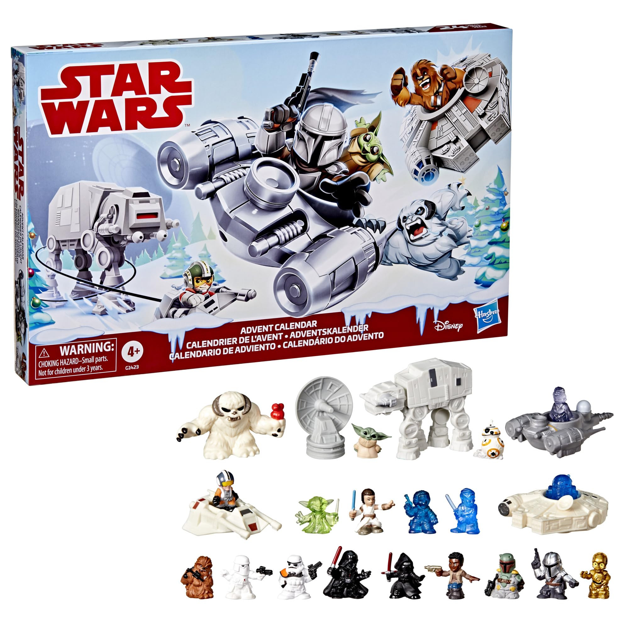 STAR WARS Advent Calendar, 24 Pieces Including Micro Figures & Vehicles, Countdown Calendar, Surp... | Amazon (US)