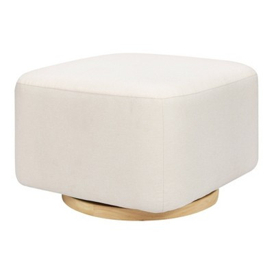 Babyletto Kiwi Gliding Ottoman - Performance Cream Eco-Weave/Light Wood Base | Target