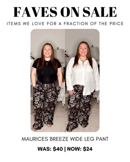 Maurices breezy pull on pants on sale! 

#LTKcurves #LTKSeasonal #LTKsalealert