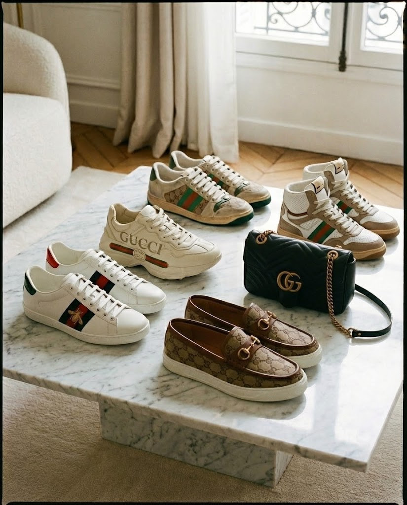 Stepping into luxe basics 💫 Every pair here is a timeless Gucci classic — from the iconic Ace sneakers to the vintage-inspired Tennis 1977s and the statement Rhytons. If you love elevated everyday pieces with that quiet-luxury feel, these are worth the investment 🤍✨
Linking everything for you below — sneakers, loafers, and the Marmont bag. Tap to shop your favorites 👇🛍️
#GucciStyle #LTKFinds #LuxuryEdit #OOTDGoals #QuietLuxury #DesignerShoes #LTKLuxury #LTKHolidayGifts

#LTKHoliday #LTKGiftGuide