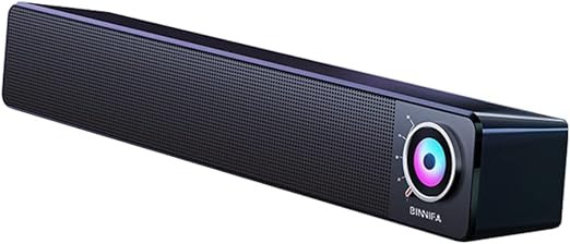 BINNIFA Computer Speakers Dynamic RGB Computer Sound Bar Bluetooth 5.0 & 3.5mm Aux-in Connection ... | Amazon (US)