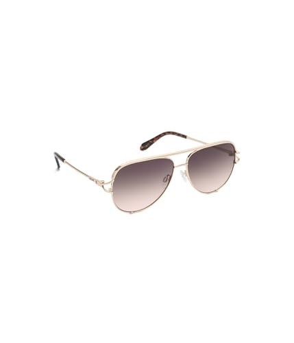 Quay - Women's Sunglasses, Aviator Lenses with UV Protection, Oversized Sunglasses (High Key Twist, Gold Brown Rose) | Amazon (US)