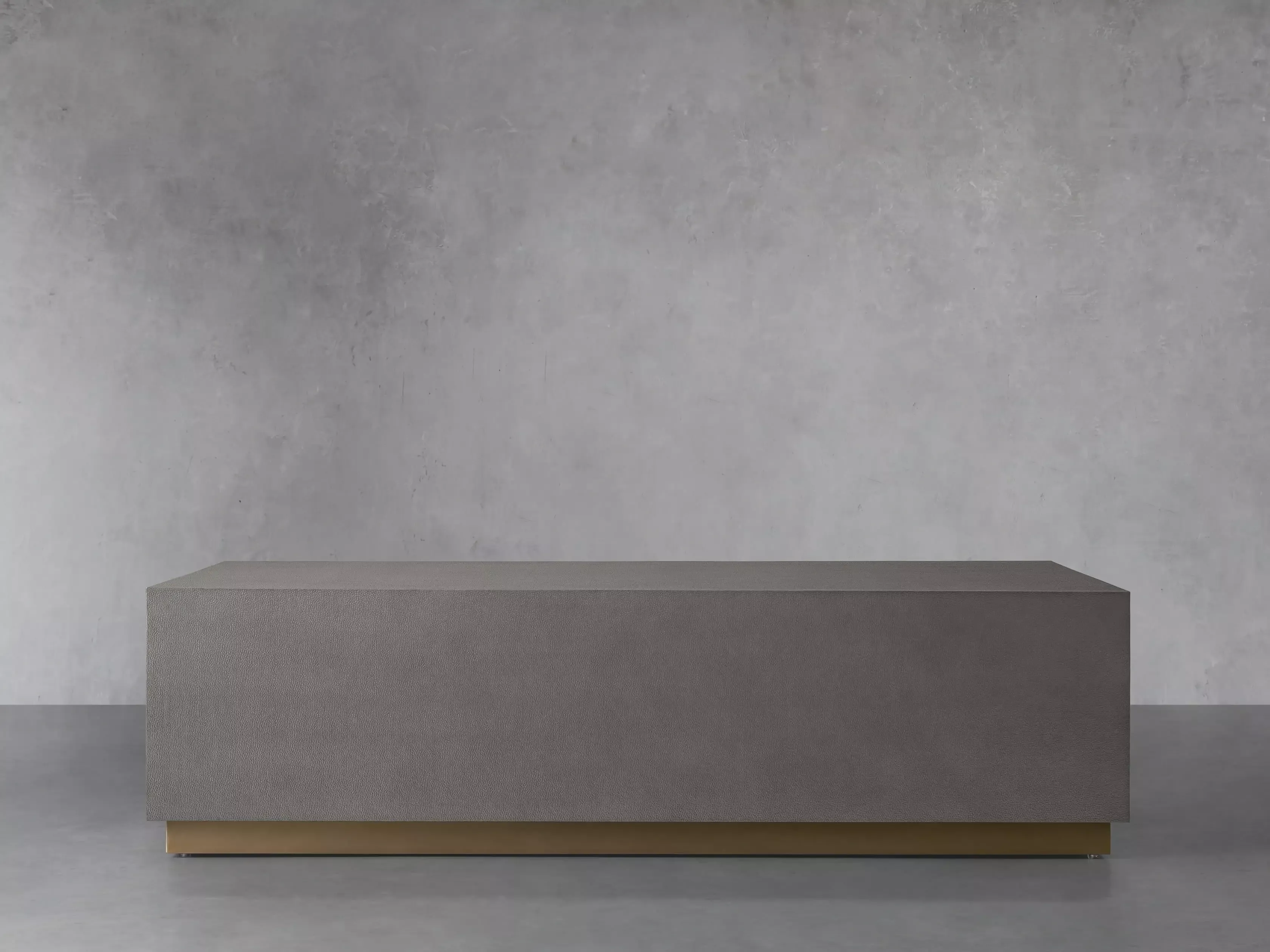 Graydon shagreen deals plinth coffee table