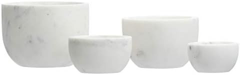 Creative Co-Op White Marble (Set of 4) Bowl | Amazon (US)