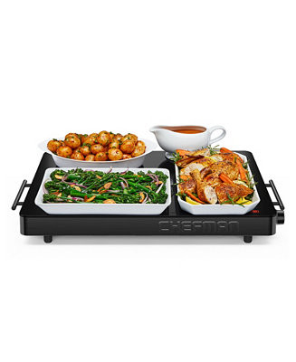 Chefman Family-Sized Glass Top Warming Tray - Macy's | Macy's