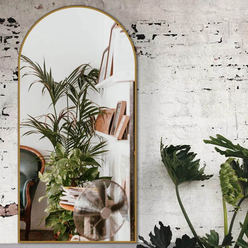 Neida Arched Full Length Mirror with Aluminum alloy Frame | Wayfair North America