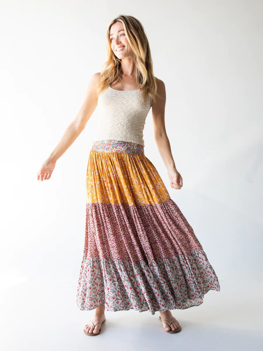 Hanna Convertible Maxi Skirt - Floral Skirt - Summer Outfit | Natural Life