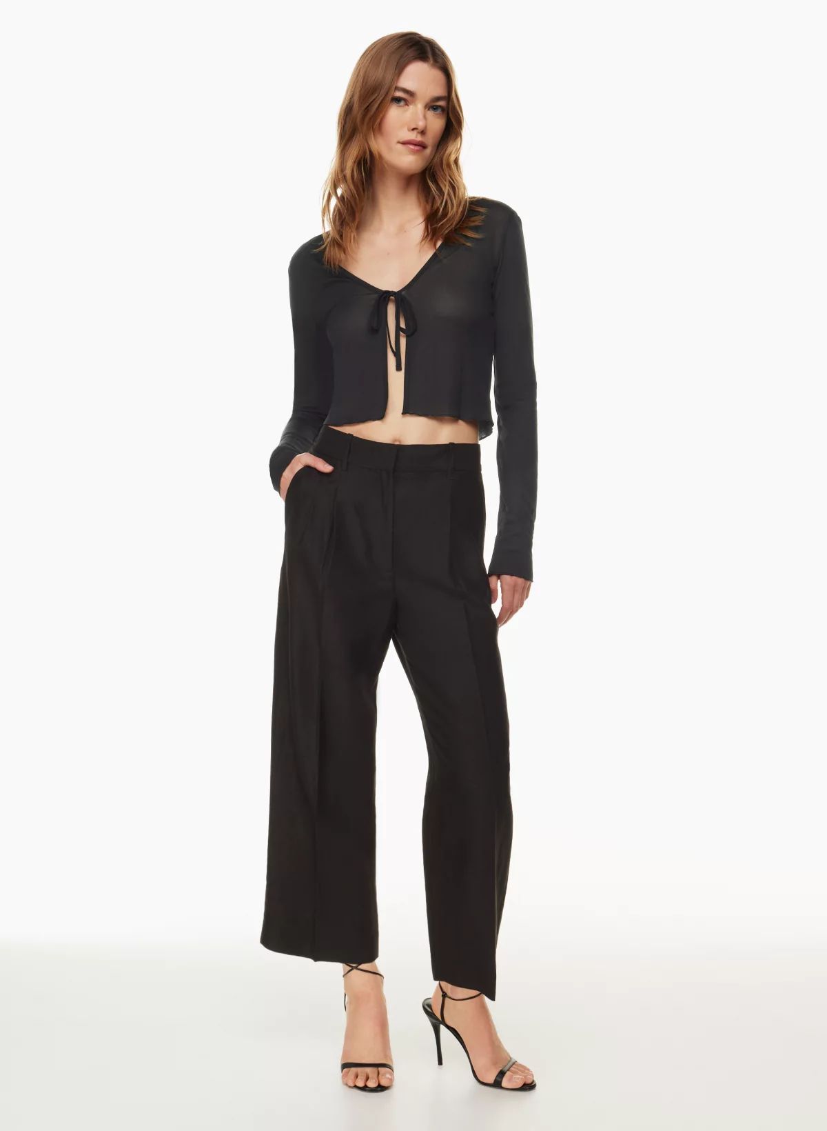 THE EFFORTLESS PANT™ LINEN CROPPED | Aritzia