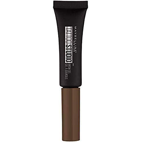 Maybelline TattooStudio Longwear Waterproof Eyebrow Gel Makeup for Fully Defined Brows, Spoolie Applicator Included, Lasts Up To 2 Days, Chocolate Brown, 0.23 Fl Oz (Pack of 1) | Amazon (US)