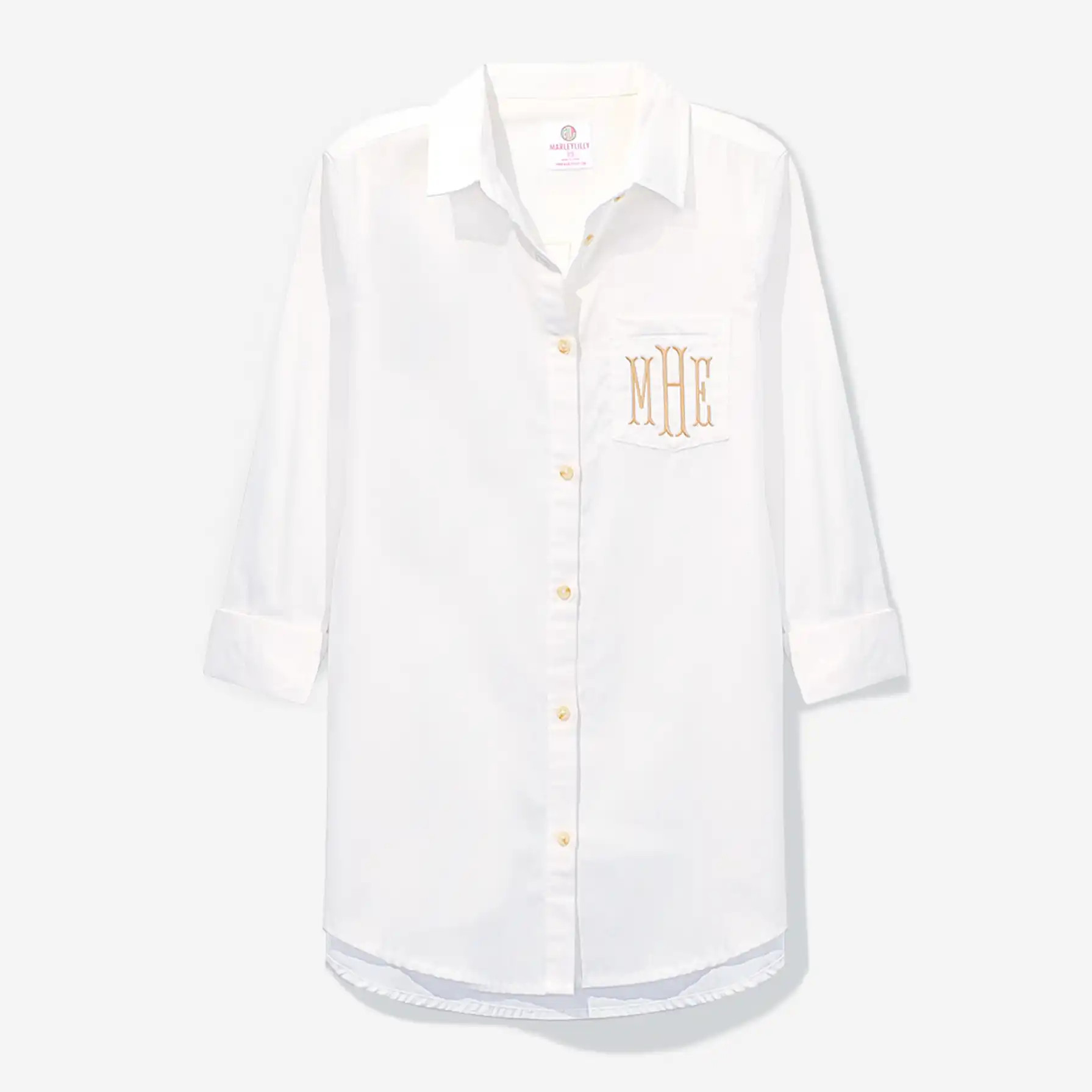 Monogrammed Button Down Tunic | Marleylilly