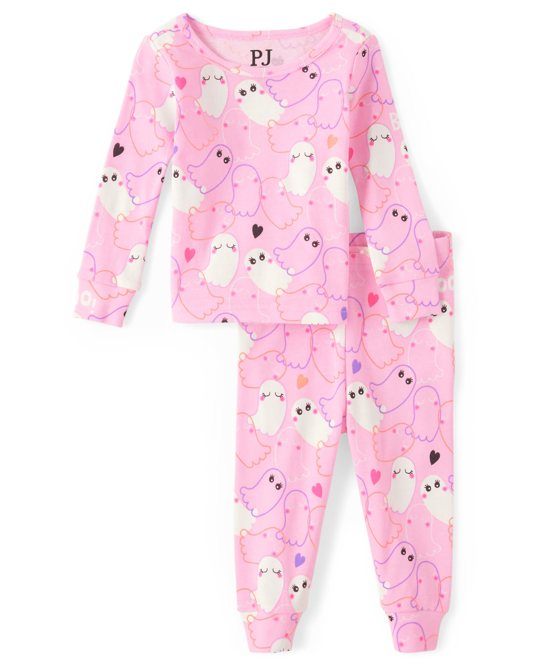 Baby And Toddler Girls Glow Ghost Snug Fit Cotton Pajamas - charisma | The Children's Place